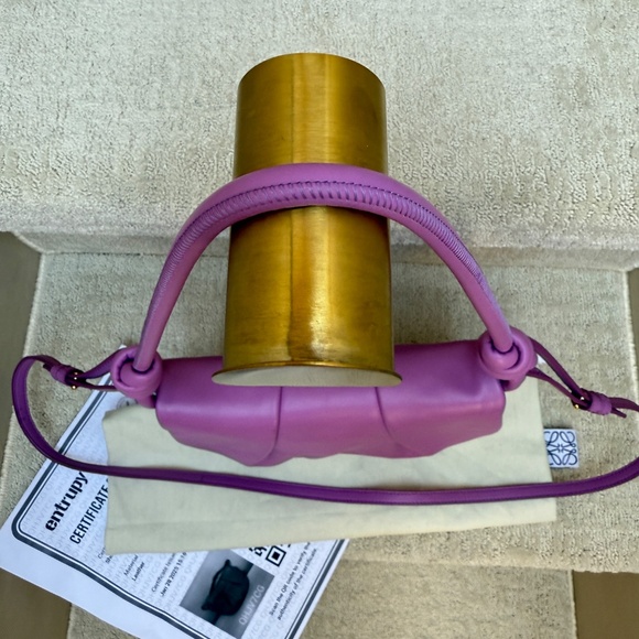 LOEWE Shiny Nappa Calfskin Paseo Satchel Rockrose - Picture 4 of 13